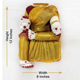 Ammavari Idol (Yellow Colour with Marron Border) (12 Inchs)